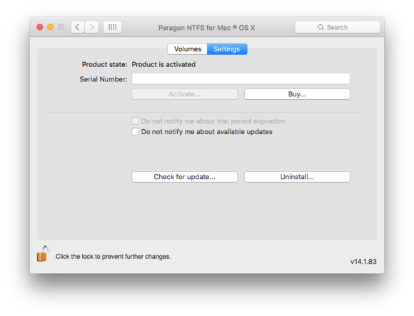 paragon ntfs for mac trial period has expired