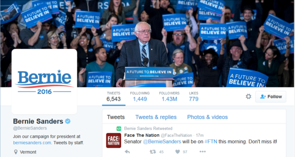 2016 presidential election sites twitter