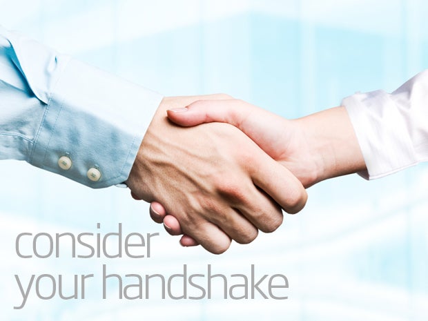 Find a happy medium with your handshake