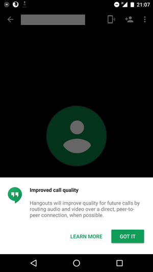 photo of Hangouts targets improved call quality and speed with peer-to-peer connections image