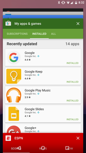 android n multitask