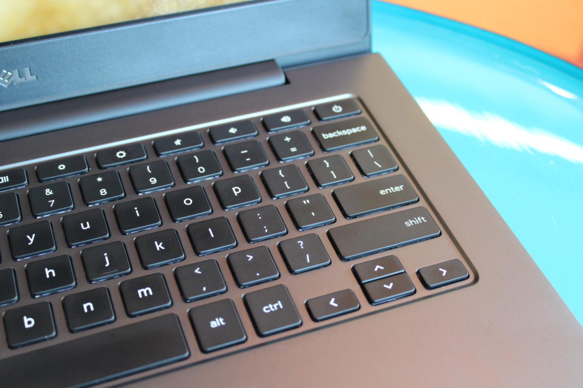 dell chromebook 13 right keyboard detail