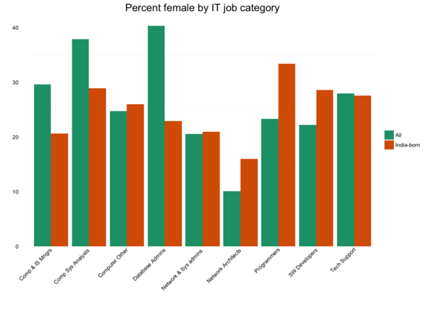 Female workers in IT