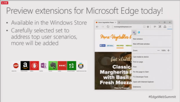 Microsoft edge extensions