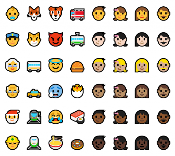 emoji windows 10 anniversary update