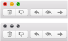 mac911 colored grayscale control buttons osx