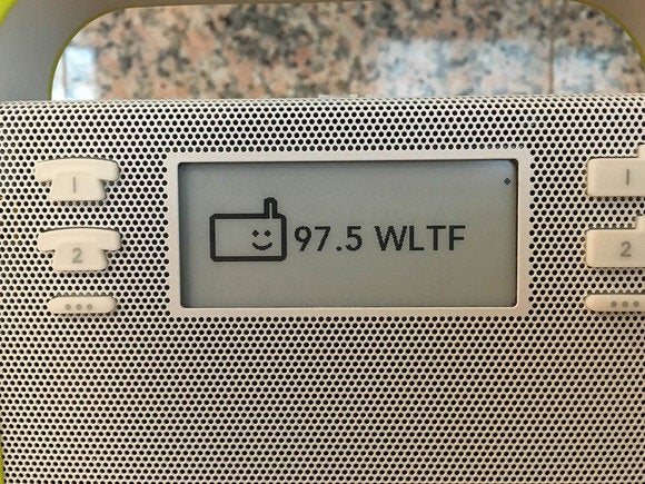 You can access Internet radio stations at the touch of a button on the Triby.