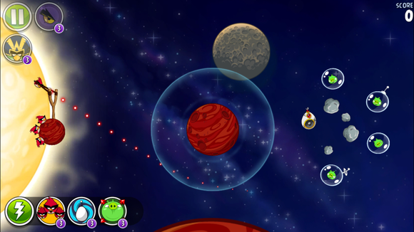 angry birds ranked space