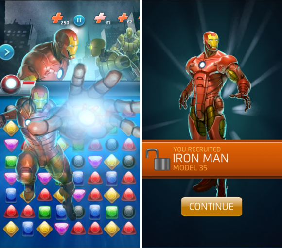 captain america civilwar puzzlequest
