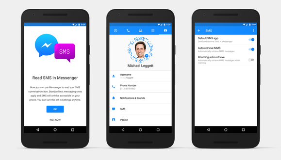 sms messenger facebook