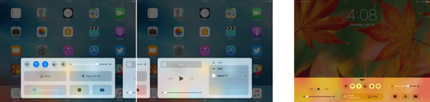iOS control center