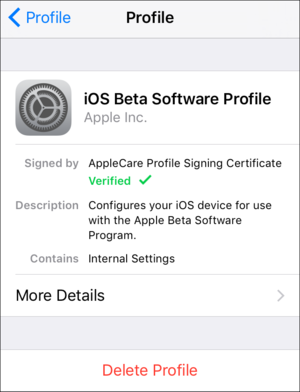 mac911 remove ios 10 beta profile