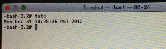 osx boot install error terminal old date