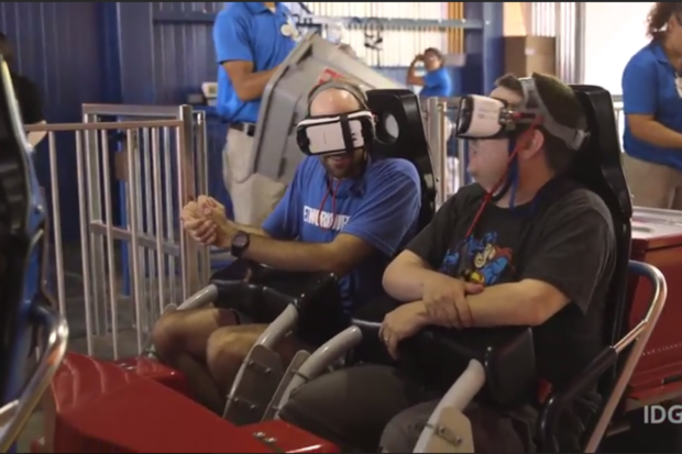 keith brandon VR roller coaster Six Flags Superman