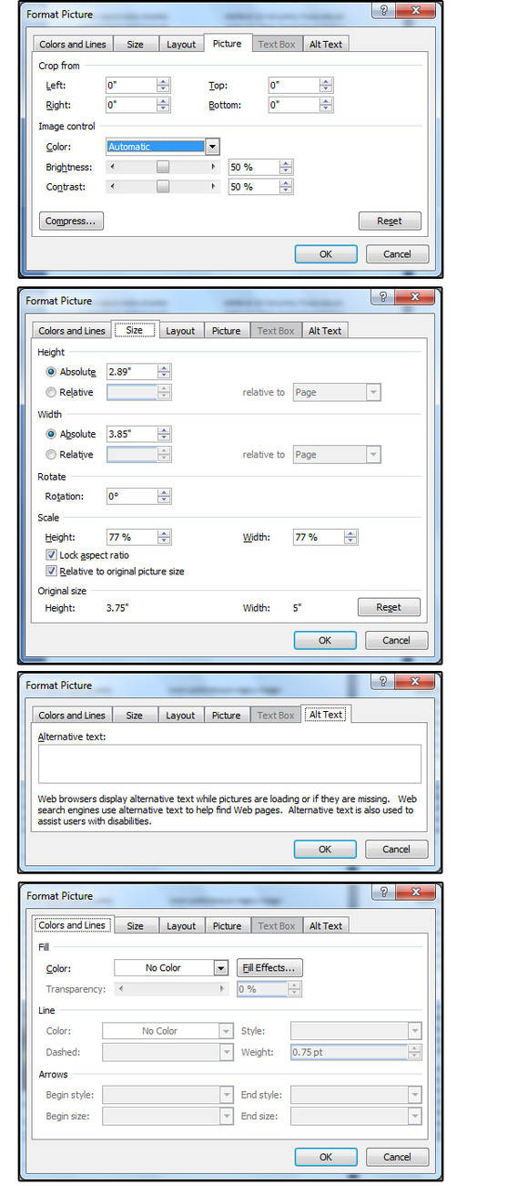 09 modify the attributes of the image size alt text and colors
