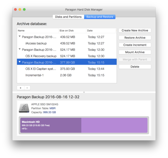 paragon hard disk manager backup and restore