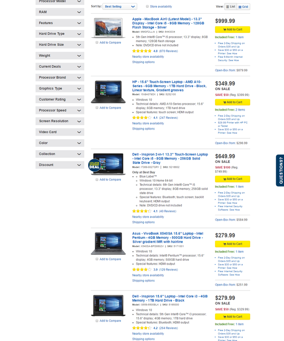 top five best buy