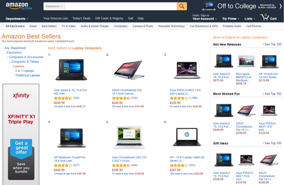 top five laptops amazon aug 8 1034