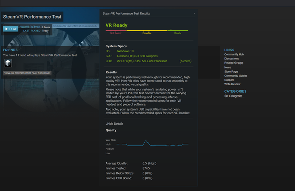 amd vr pc steamvr test