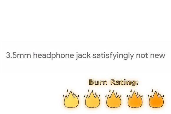 headphone jack zinger burn