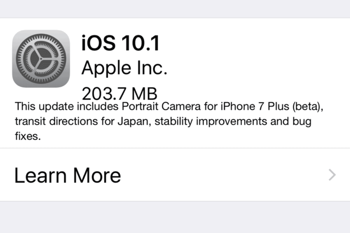 Portrait Camera now available for iPhone 7 as Apple releases iOS 10.1 update