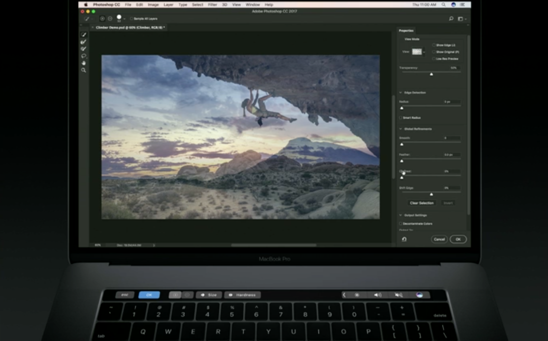 Here’s how Photoshop will work with the new MacBook Pro Touch Bar