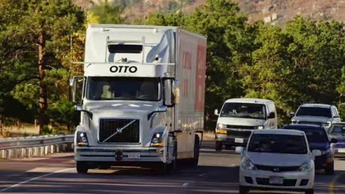 Self-driving truck