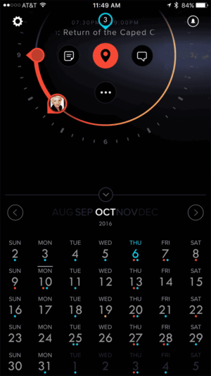 dials calendar month view