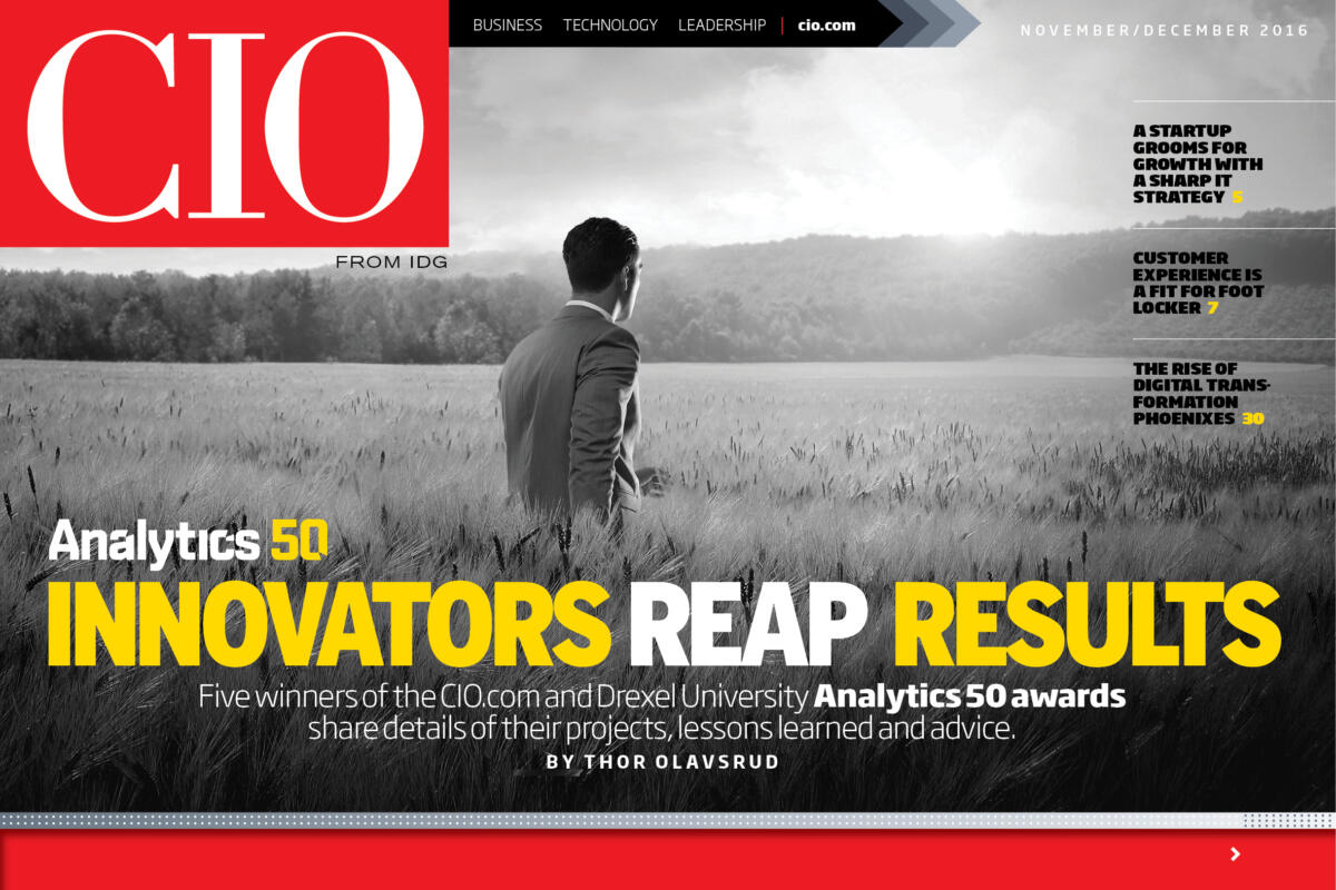 CIO Nov/Dec Digital Magazine: Analytics innovators reap results