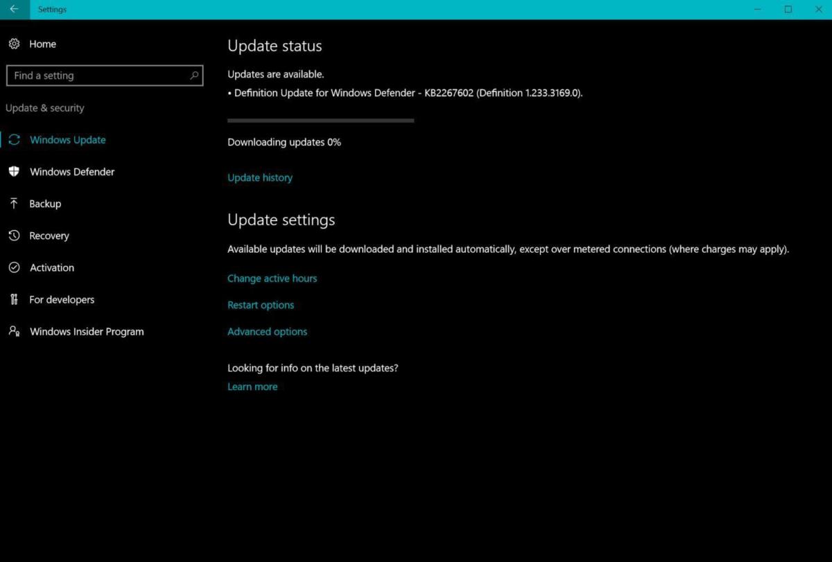 windows 10 update