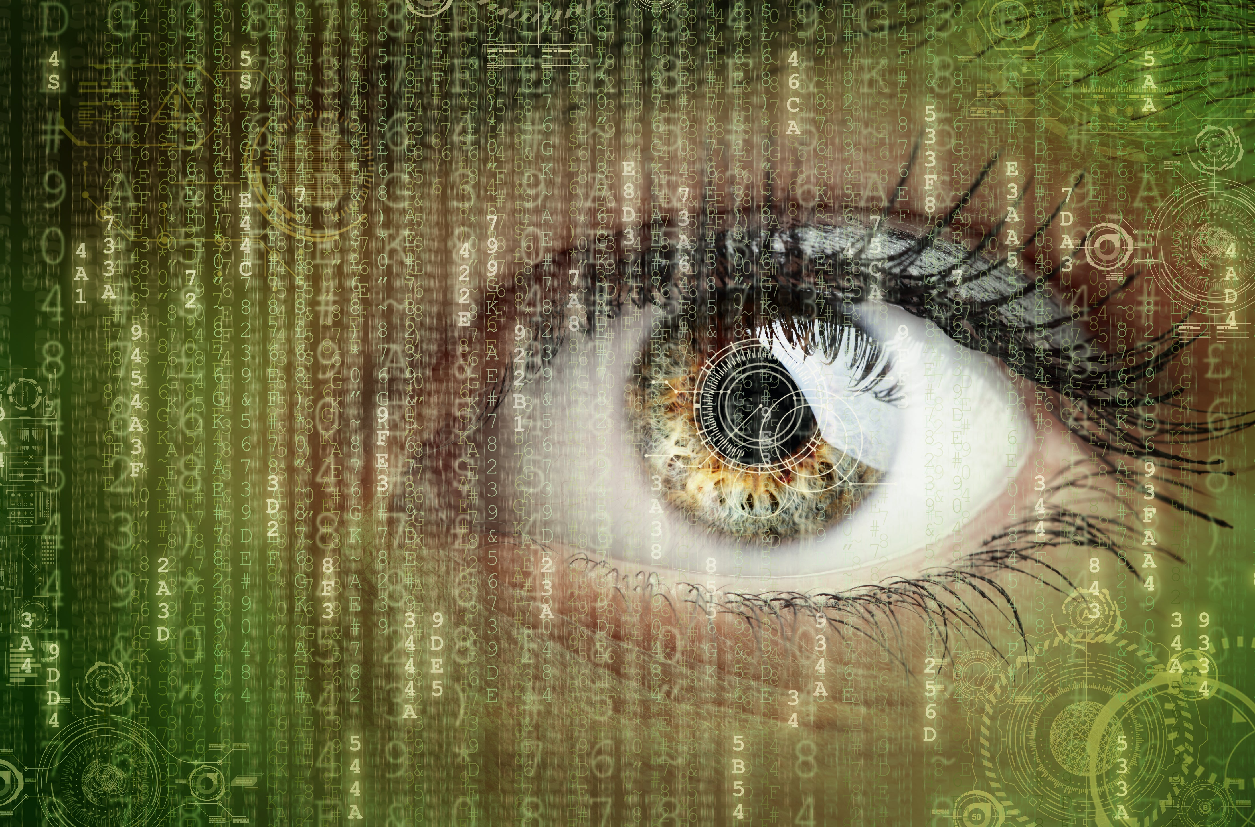 digital data surveillance eye