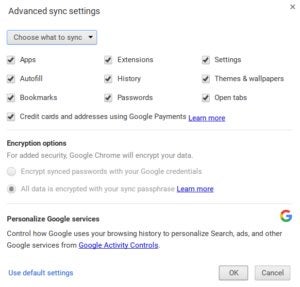 chromeossync