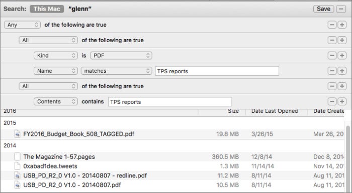 smart folder tps reports