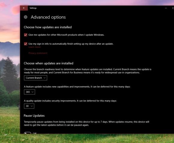 Windows 10 Creators Update defer updates