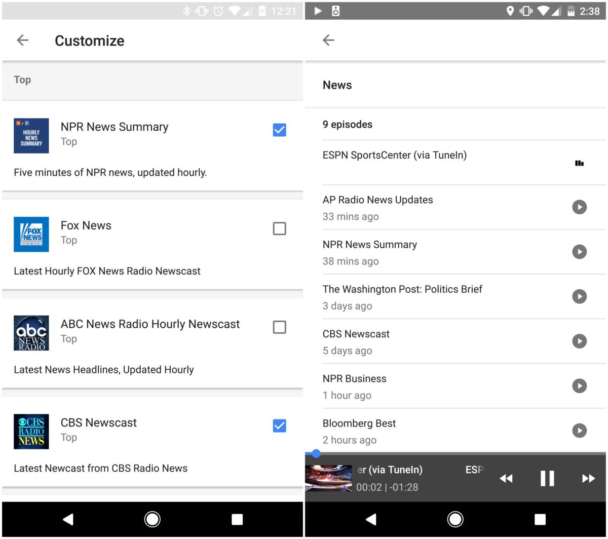 google assistant news