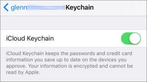 mac911 keychain disable ios blur