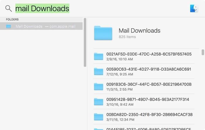 mail downloads sierra