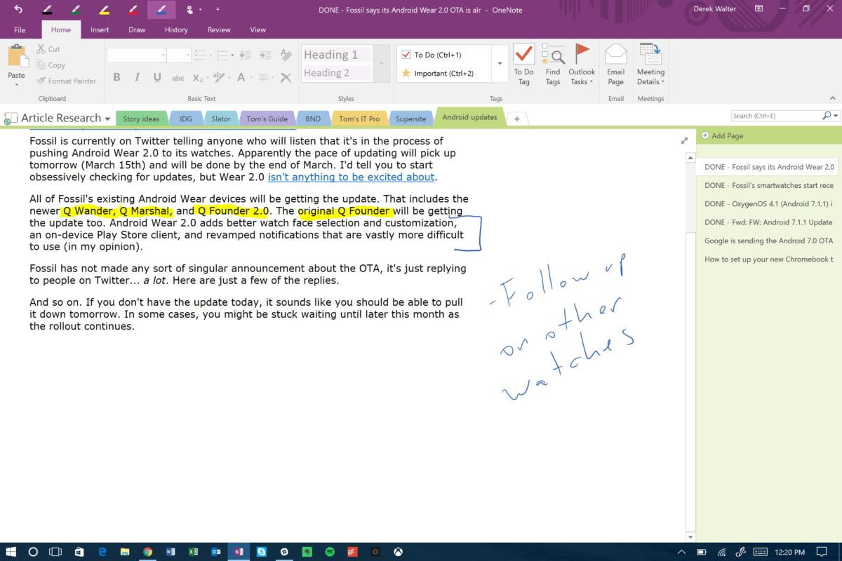 onenote ma