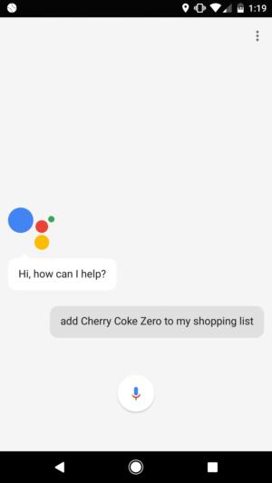 shopping list