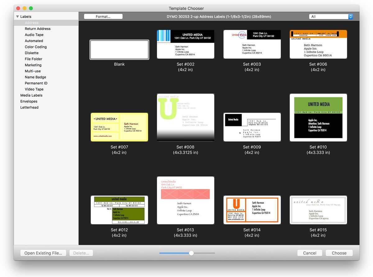 Labeling Systems For Mac