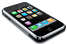 image of the Apple iPhone on its side