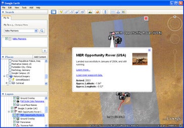 screen shot of Google Earth 5.0
