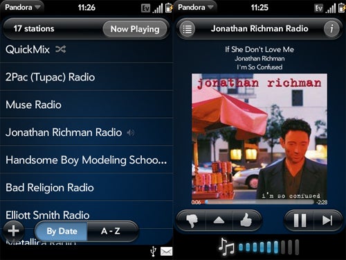 Pandora Radio for Palm Pre Screen Shots