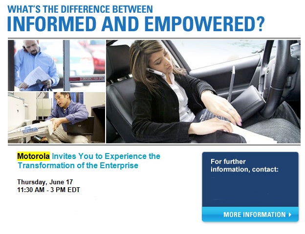 Motorola EDA Device Unveiling Invite