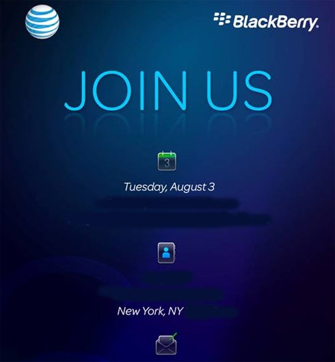 RIM and AT&T Invite to NYC BlackBerry Event