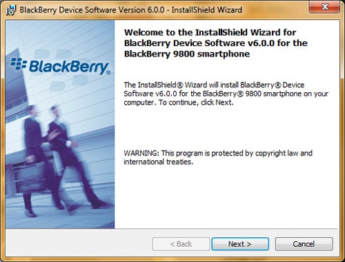 Installing BlackBerry Handheld Software on a PC