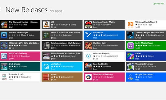 Windows Store RT Tablet screen shot