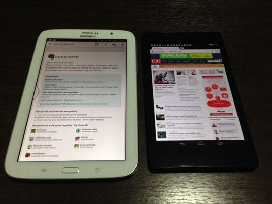Samsung Note 8 and Google Nexus 7