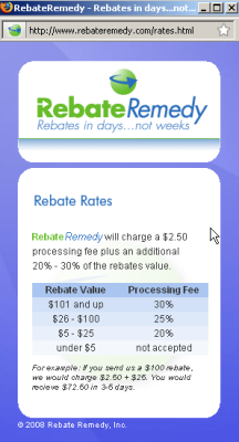 Rebate Remedy Pricing
