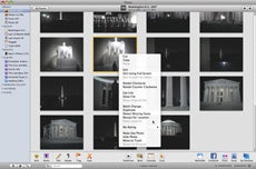 iPhoto's contextual menu offers new options for scanning faces.